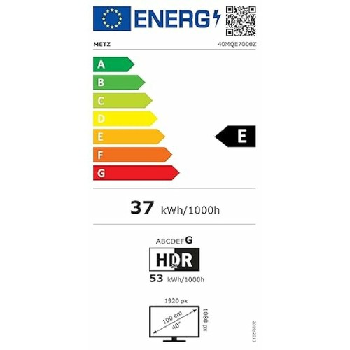 TV LED METZ 40MQE7000Z QLED GOOGLE TV FHD